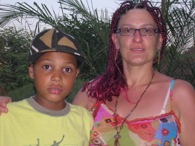 Ian et Sandrine, coiffée